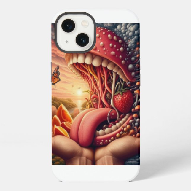 Coque iPhone Monstre Grande gueule  (Verso)