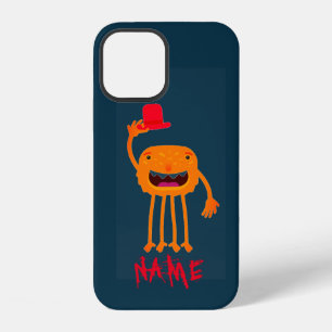 COQUE iPhone 12 MONSTRE HEUREUX AVEC CHAPEAU NOM PERSONNALISÉ COQU