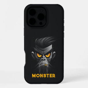 Coque iPhone 16 Pro Max Monstre Noir En Colère
