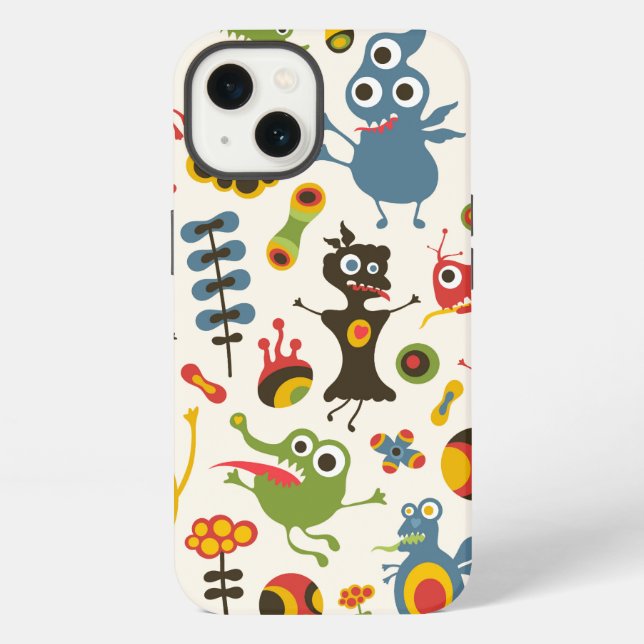 Coque iPhone Monstres heureux (Verso)