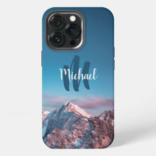 Etui iPhone 13 Pro Mont Storžič en Slovénie monogramme céleste magiqu
