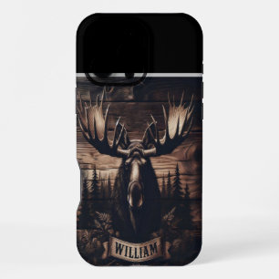 Coque iPhone 16 Pro Max Montage de tête d'orignal personnalisé de William