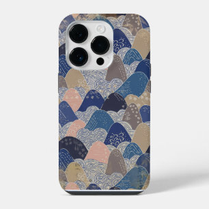 Coque Pour iPhone 14 Plus Montagnes stylisées japonaises vintages