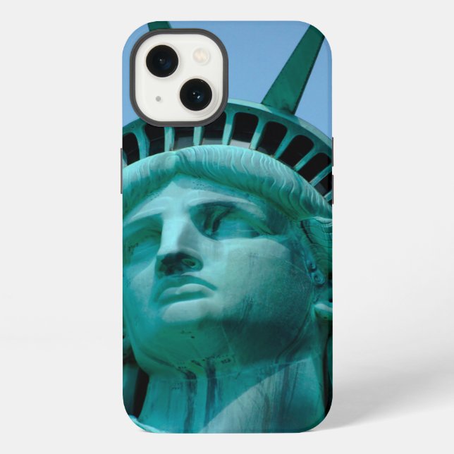 Coque iPhone Monuments | Statue de Liberty Face (Verso)