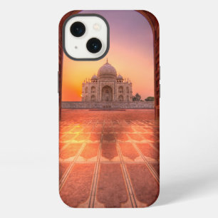 Etui iPhone 13 Monuments Taj Mahal, Inde au coucher du soleil