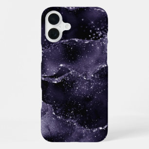 Coque iPhone 16 Plus Moody Agate   Midnight Indigo Deep Purple Glam