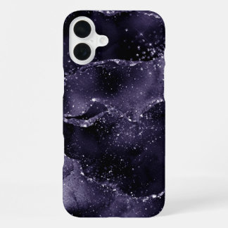 Coque iPhone 16 Plus Moody Agate | Midnight Indigo Deep Purple Glam