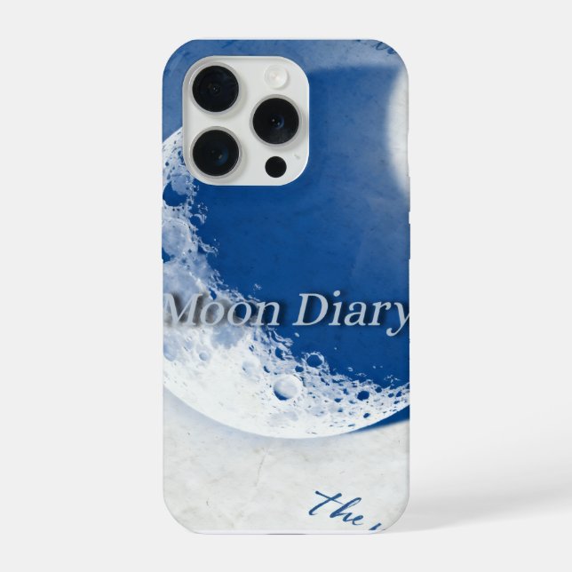 Coque iPhone Moon diary  (Verso)