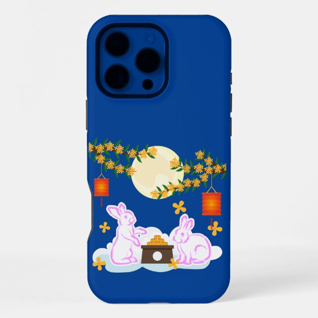 Coque iPhone Moon Rabbit Mooncake Osmanthus (Verso)
