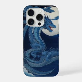 Coque iPhone 15 Pro Moonlit Dragon of Fuji Phone Case