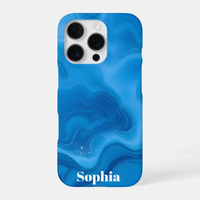 Coque iPhone Moonstone Blue (Verso)