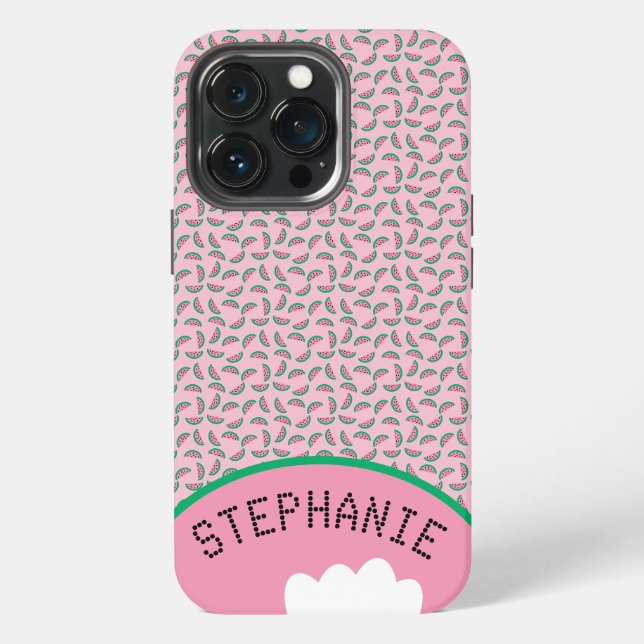 Coque iPhone Mordille de pastèque (Dos)