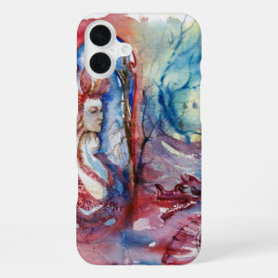 Coque iPhone 16 Plus MORGANA / Magie et Mystère ,Fantaisie Rose Bleu