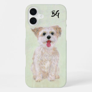 Coque iPhone 16 Plus Morkie Chien Presque Pas Là