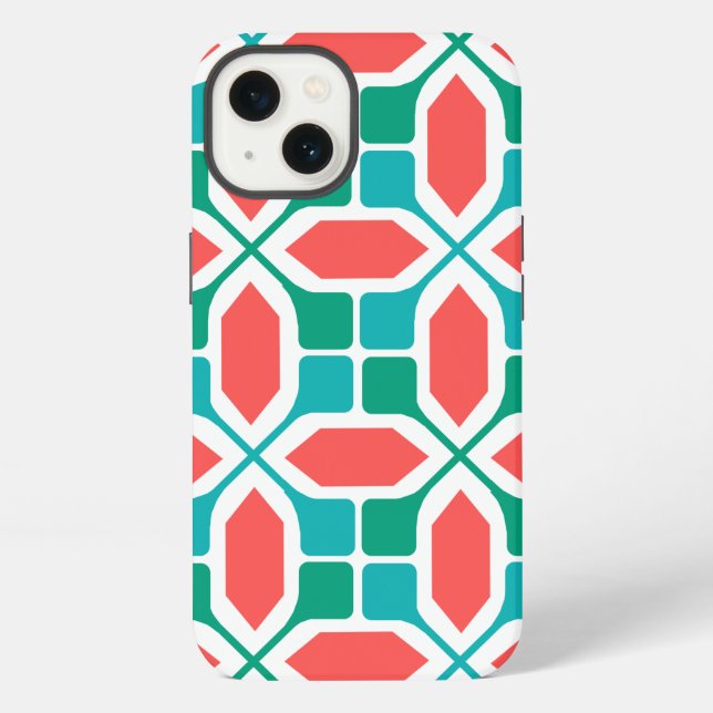 Coque iPhone Mosaïque Art Déco  (Verso)