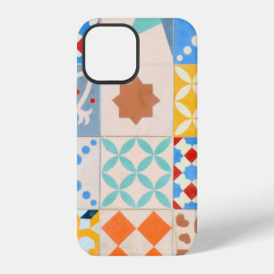 Coque iPhone 12 Mosaïque de carreaux de ciment hydraulique, mode d