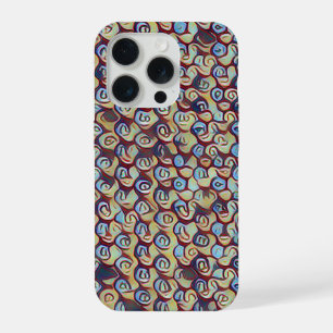 Coque iPhone 15 Pro Mosaïque moderne motif géométrique abstrait 1290