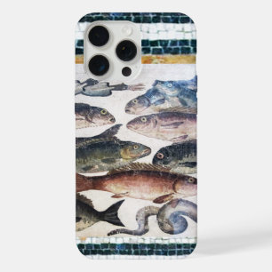 COQUE iPhone 15 PRO MAX MOSAÏQUES ROMAINES ANTIQUES, POISSONS, SCÈNE DE VI