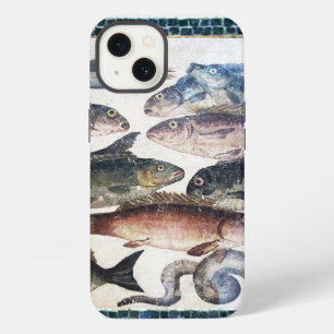 ETUI iPhone 13 MOSAÏQUES ROMAINES ANTIQUES, POISSONS, SCÈNE DE VI