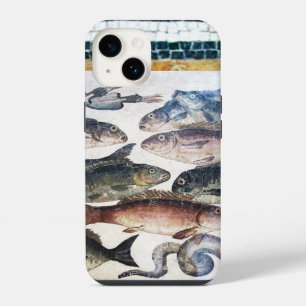 COQUE POUR iPhone 14 MOSAÏQUES ROMAINES ANTIQUES, POISSONS, SCÈNE DE VI