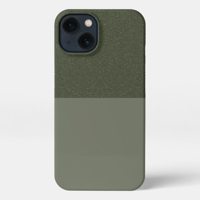 Coque iPhone Moss horizontale personnalisée Moss Green iPhone 1 (Verso)
