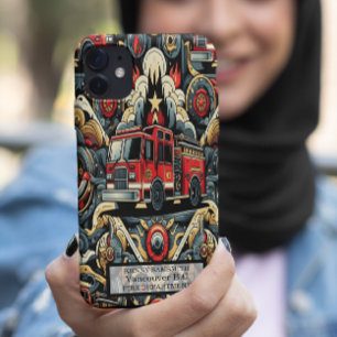 Coque iPhone 15 Pro Max Moteur de Pompiers Dans un Monde d'Engrenages