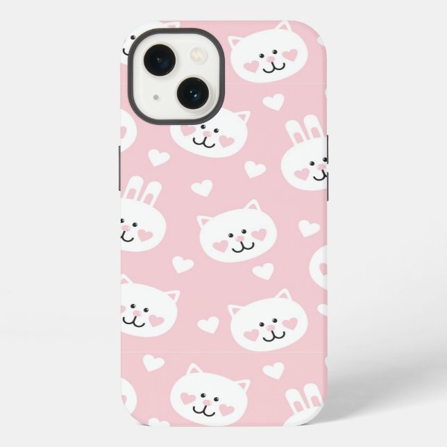 Coque iPhone Motif 2 d'amour (Verso)