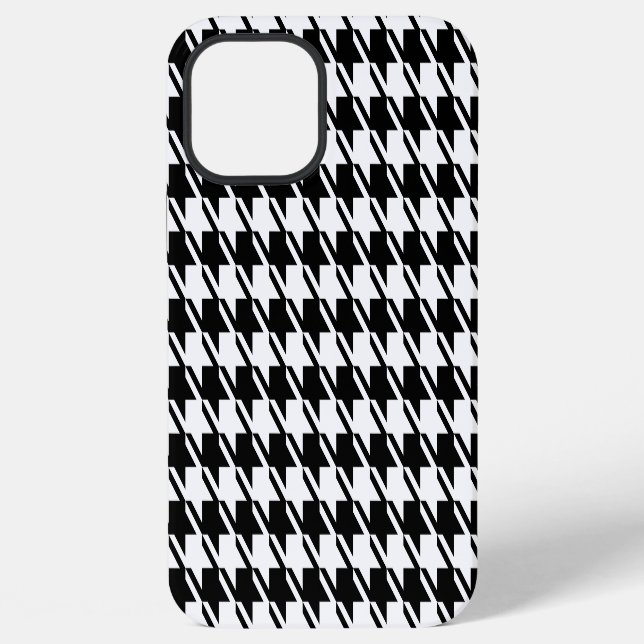 Coque iPhone Motif à carreaux BW Rpt (Verso)
