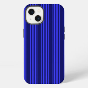 Etui iPhone 13 Motif à cinq rayures bleues