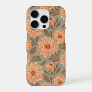 Coque iPhone 16 Pro Motif à fleurs Dahlia