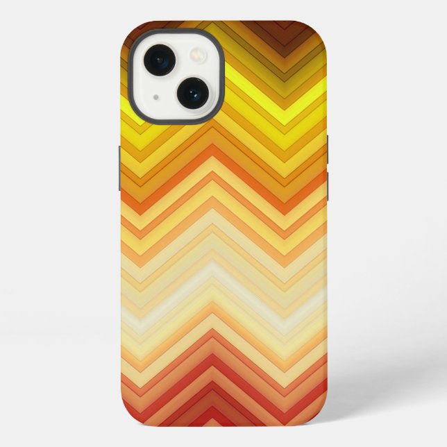 Coque iPhone Motif à rayures Chevron (Verso)