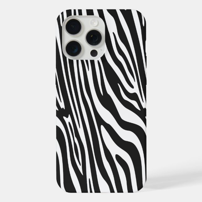 COQUE iPhone MOTIF À RAYURES DE ZÈBRE  (Verso)