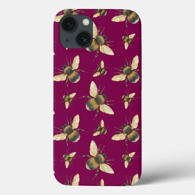 Coque iphone Motif Abee aquarelle (Verso)