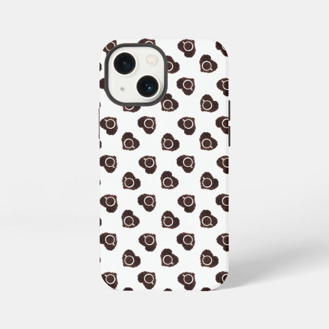 Coque iPhone motif Abstrait à café (Verso)