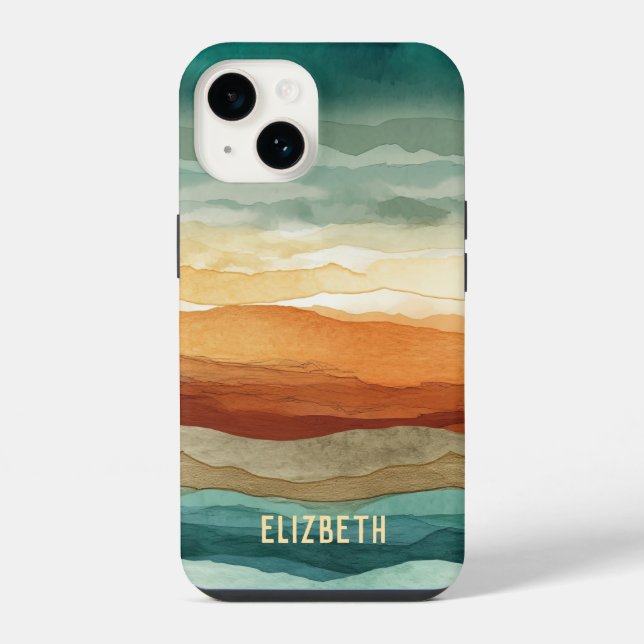 Coque iPhone Motif Abstrait Boho (Verso)