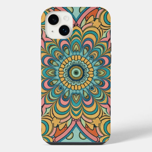 Coque iPhone Motif Abstrait Coloré (Verso)