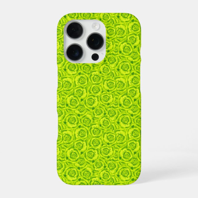 Coque iPhone Motif abstrait de roses florales (Verso)