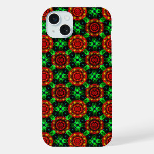 Coque iPhone 15 Plus Motif Abstrait Élégant Bohème Moderne Floral #504