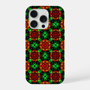 Coque iPhone 15 Pro Motif abstrait élégant boho moderne floral #504