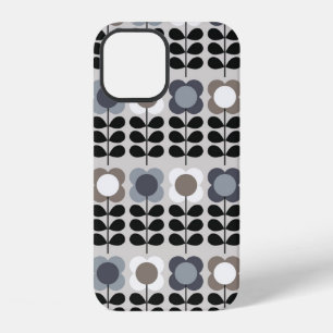 Coque iPhone 12 motif Abstrait fleuri sans couture. Style nordique