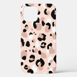 Coque iPhone 12 Motif abstrait moderne sans couture de léopard. An