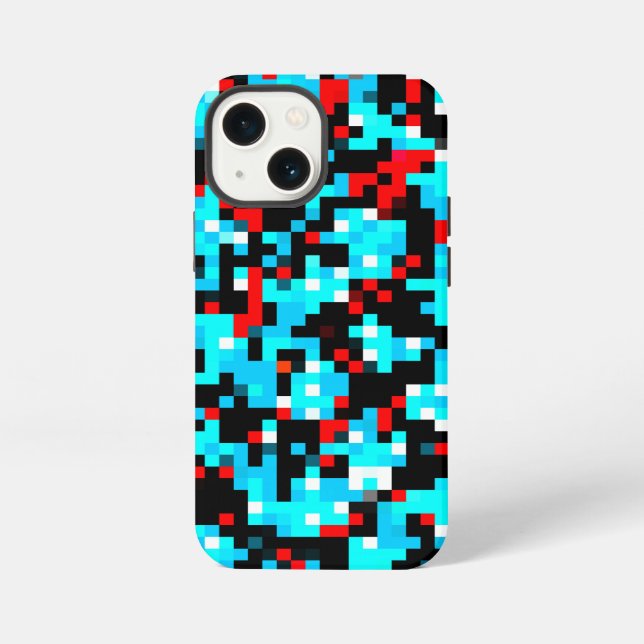 Coque iPhone Motif Abstrait multicolore (Verso)