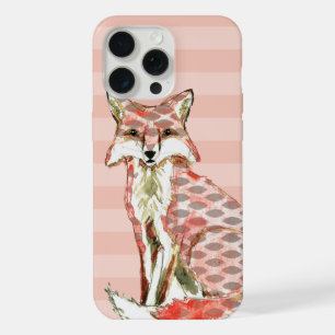 Coque iPhone 15 Pro Max Motif abstrait Renard peint