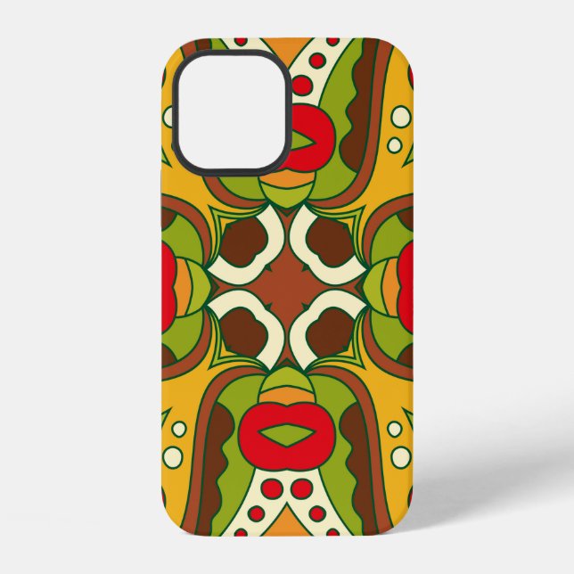 Coque iPhone Motif abstrait sans couture dans le style ethnique (Verso)