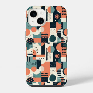 Coque Pour iPhone 14 Motif Abstrait sans fil minimal - géométrique (1)