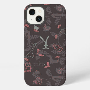 Etui iPhone 13 motif affichant des bébés animaux 1