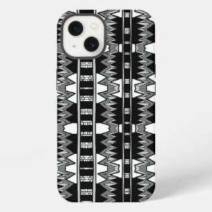 Etui iPhone 13 Motif afrofuturiste gris
