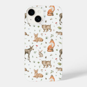 Coque Pour iPhone 14 Motif animal de bois mou