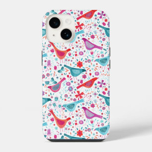 Coque Pour iPhone 14 Motif aquarelle d'oiseaux