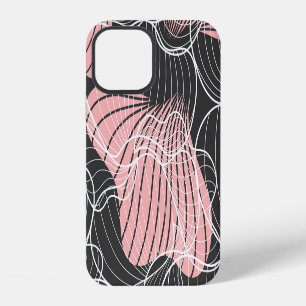 Coque iPhone 12 Motif artistique continu abstrait et coloré.